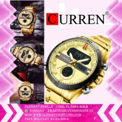 Men Curren Watch 8384 Gold