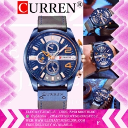 Men Curren Watch 8393 Grey Blue