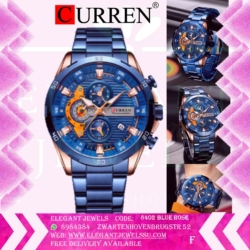 Men Curren Watch 8402 Blue Rose